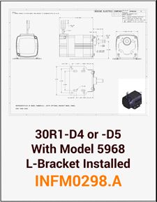 ACC - INFM0298。30 5968 L-Bracket安装r1-d4或d5与模型