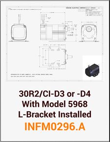 ACC - INFM0296。30 5968 r2 / CI-D3或d4模型L-Bracket安装
