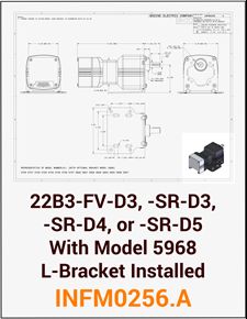 ACC - INFM0256。22 b3-fv-d3、-SR-D3 -SR-D4或者-SR-D5模型5968 L-Bracket安装