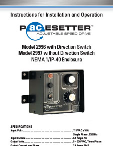 AC-07401050.E Pacesetter 2996型-交流逆变器手册-NEMA-1/IP-40-已过时